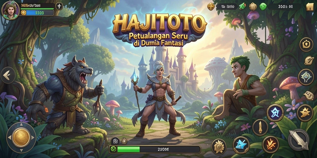 Tampilan menarik dari gameplay petualangan HAJITOTO.