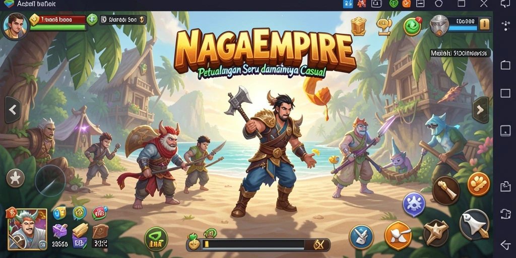 Gameplay NAGAEMPIRE yang seru dan menawan.